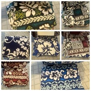 300+ Hawaiian print cotton/poly fabric charms